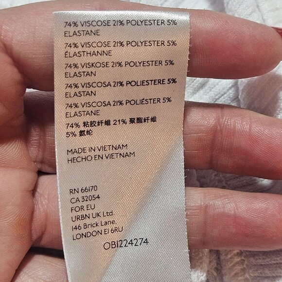 Free People XS Olivia Flare-Sleeve Waffle-Knit Tunic Top Boho - Picture 12 of 16